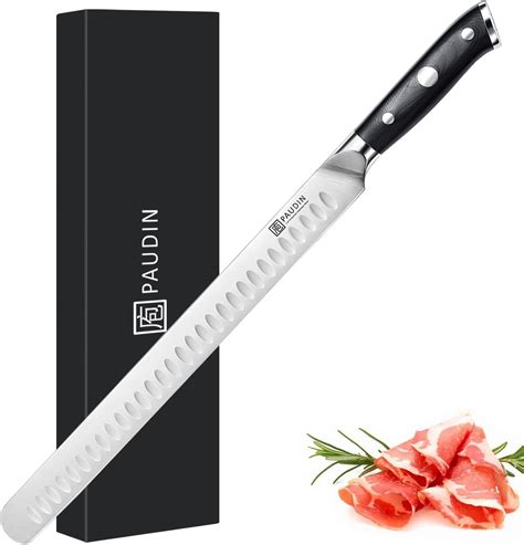 Amazon.com: PAUDIN Brisket Knife, 12 Inch Carving Knife, Stainless ...