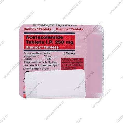 Product DIAMOX TAB - 15 TAB | M108