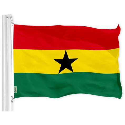 Buy G128 Ghana Ghanaian Flag | 3x5 Ft | LiteWeave Pro Series Printed ...