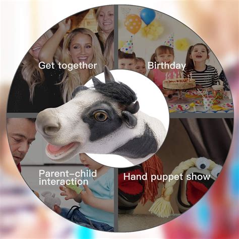 Yolococa Cow Hand Puppet Realistic Latex Soft Animal India | Ubuy