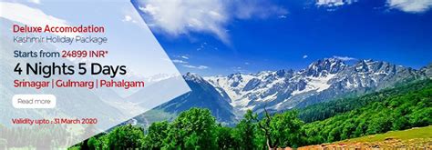 4 Night 5 Days Kashmir Holiday Package With Deluxe Accommodation | Book ...