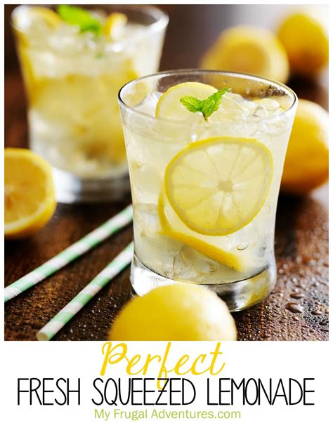 Perfect Homemade Fresh Squeezed Lemonade Recipe - My Frugal Adventures ...