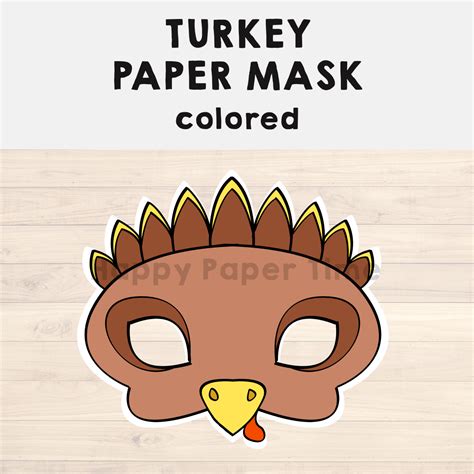 Turkey Mask Template | Gerald Printable