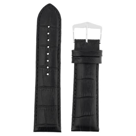 Buy Online 24 mm Black Genuine Leather Straps for Men - nf1610175024sh ...