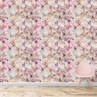 Pink Roses Wallpaper for Homes, Repeat Pattern 19.6 Inches(W) x 420 ...