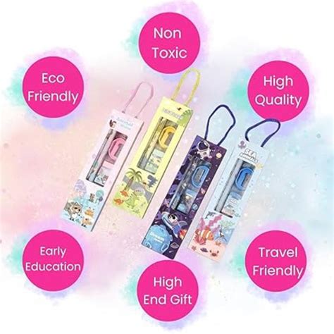 Cartoon Theme Stationery Set | Pack of 3 — GoKrafty