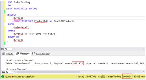 Data Compression SQL Server 的图像结果