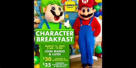 Character Breakfast - Mario and Luigi, 118 Commercial Rd, Leominster ...