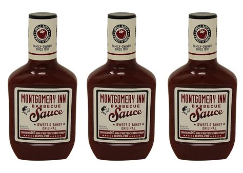 Amazon.com : Montgomery Inn Barbecue Sauce, Original, 18oz (Pack of 3 ...