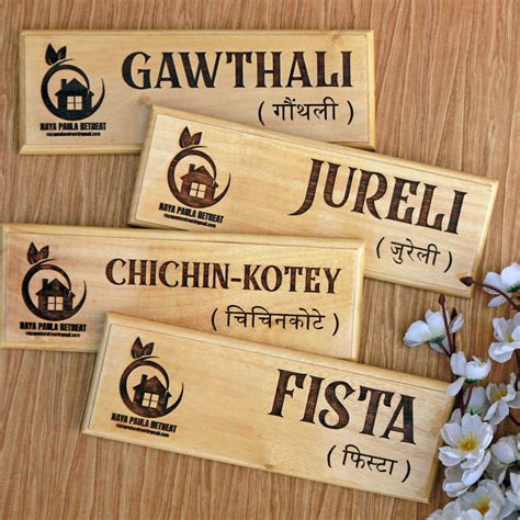 Engraved Wooden Nameplates For Hotels & Restaurants - woodgeekstore