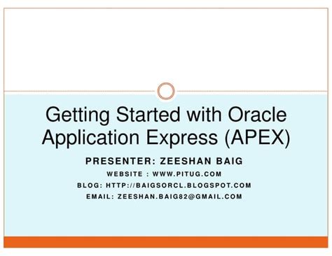 Free Oracle APEX Tutorial 的图像结果