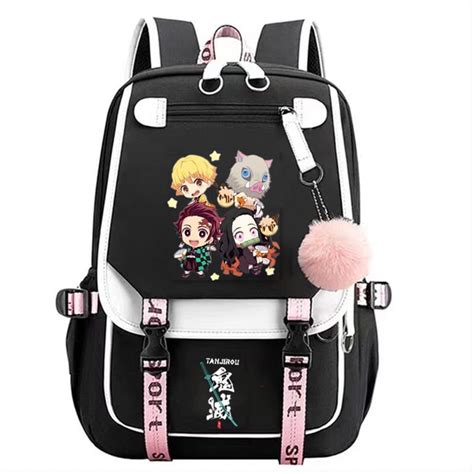 Buy Demon Slayer Backpack, Anime Nezuko Tanjirou Backpack Bag Demon ...