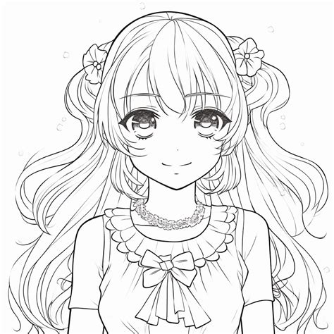 Anime Woman Coloring Pages