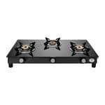 Buy Preethi Sparkle Power Duo 3 Burner Gas Stove ( Black ) online ...