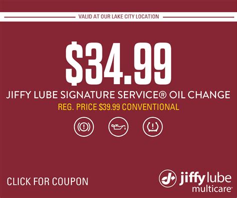 PAID SEARCH COUPONS – Oil Change General – Jiffy Lube Southeast