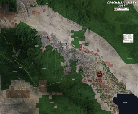 Mapa Del Valle De Coachella, California