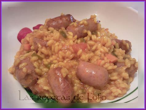 Las recetas de Fófo: Arroz con salchichas frescas