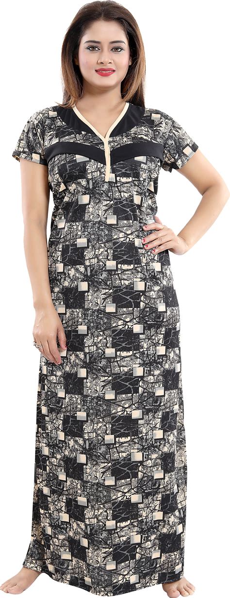 Fabme Women's Black Horizontal Zip Sarina Satin / Polyester Full Lengt