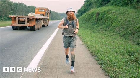 Worthing man running length of Africa completes longest day - BBC News
