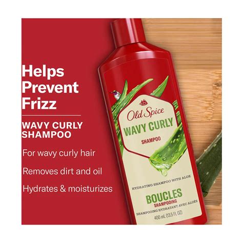 Buy Old Spice Wavy Curly Hair Shampoo for Men, Hydrating Shampoo with ...