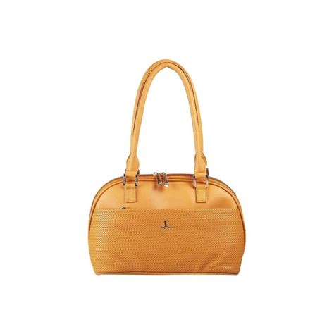 Buy Mochi Textured Mustard Handbag Online