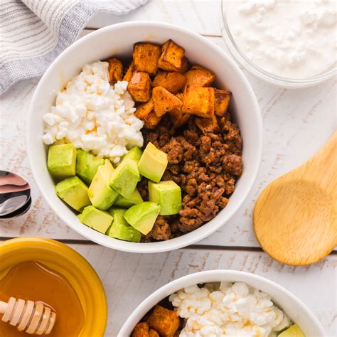 Sweet Potato Ground Beef Bowl - Simply Macros