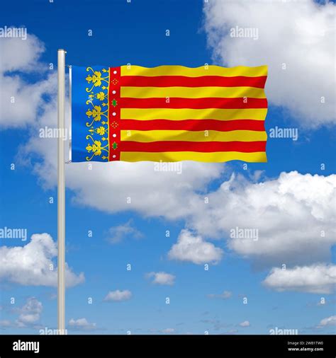 Flag of the region of valencia hi-res stock photography and images - Alamy