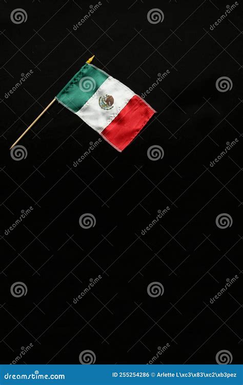 Flag of Mexico One of the Mexican National Symbols with the Colors ...