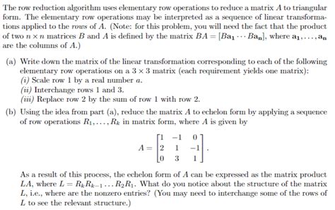Image result for Row Reduction Example