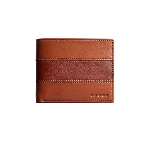 Buy Gauge Machine Tan Colour Block Bi-Fold Wallet Online