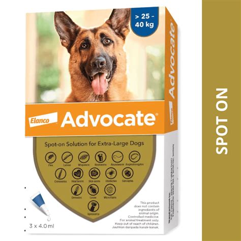 Buy Bayer Advocate Dog Tick and Flea Control Spot On online at ...