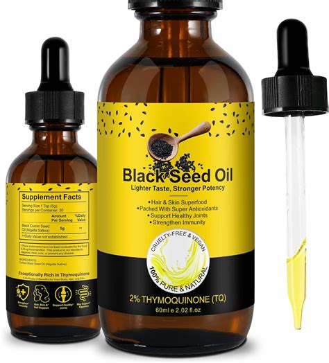 Amazon.com: Black Seed Oil Organic Cold Pressed Black Seed Oil 100% ...