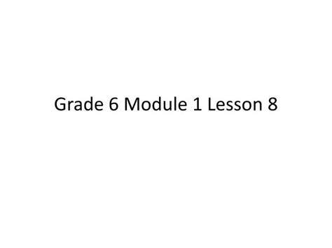 Image result for Grade 6 Module 1 Lesson 1 Homework