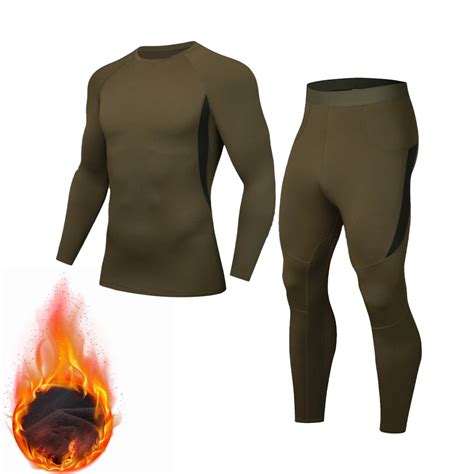 LONKITO Thermal Underwear for Men Set Comfy Warm Long Johns Thermal ...