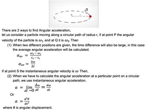 Formula for angular acceleration - Science Query