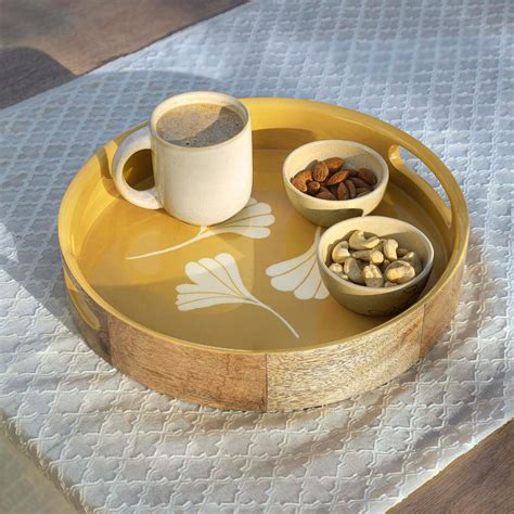 Buy Aria wooden serving tray Online - Ellementry – ellementry