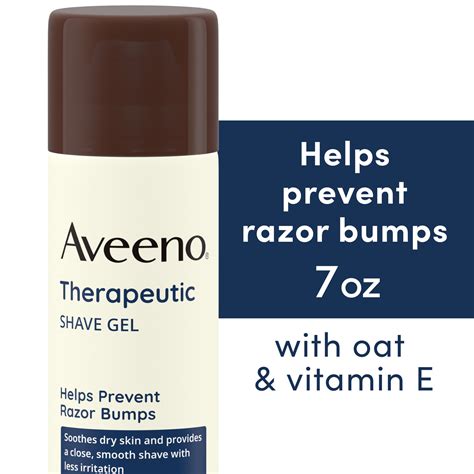 Aveeno Therapeutic Shave Gel for Dry Skin with Oat & Vitamin E, Shaving ...