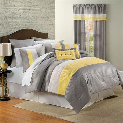 Yellow and Gray Bedding That Will Make Your Bedroom Pop