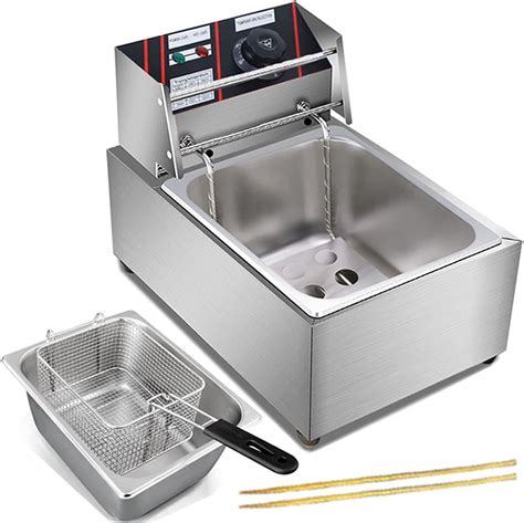 Amazon.co.jp: Multifunctional Stainless Steel Electric Deep Frying Pan ...