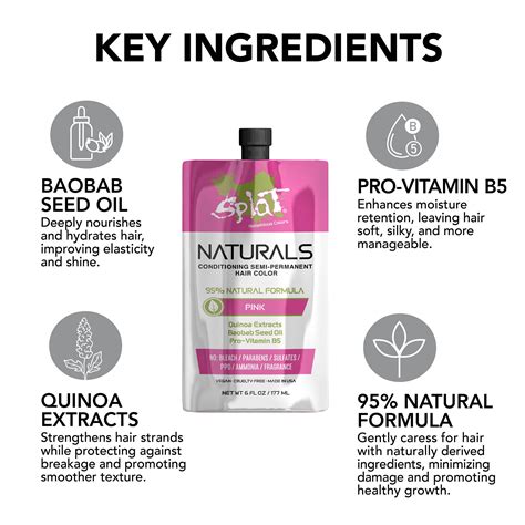 Naturals Vegan Hair Dye - Pink | Splat Hair Color