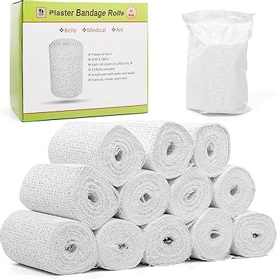 Noe&Malu Noe & Malu 12pc Plaster of Paris Rolls - Fast India | Ubuy