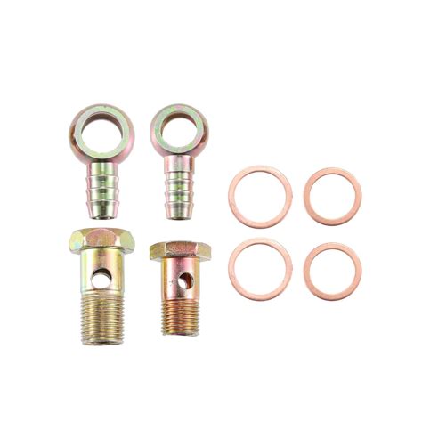X AUTOHAUX 2 Set 16mm 18mm Banjo Hose Barb Bolt Fittings Banjo Bolt ...