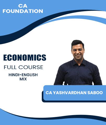 CA Foundation Economics Full Course | CA Yashvardhan Saboo