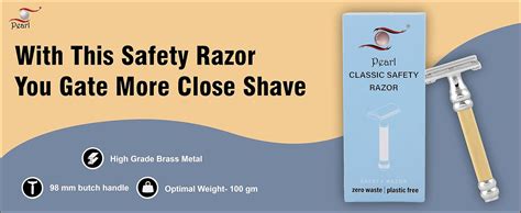 Pearl Shaving Double Edge Butterfly Safety Razor SBF-11 (Gold) : Amazon ...