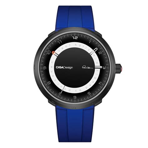 CIGA Design Silicone Black Hole Analog Dial Men Watch-U011-Sb01-W3S6U ...