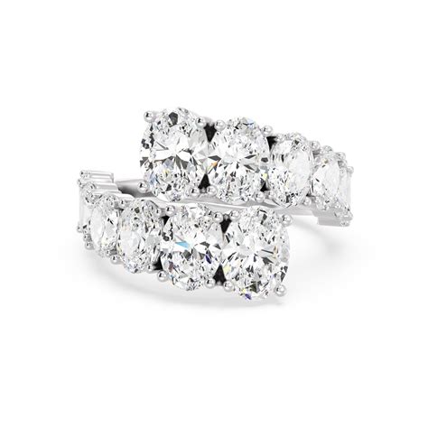Oval Cut Lab Grown Diamond Bypass Ring – Variation