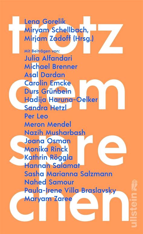 Trotzdem sprechen: Dies ist die konkreteste Utopie unserer Tage ...