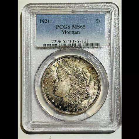 1921 Morgan Silver Dollar PCGS MS-65 Morgan Nice Original Toning - Bob ...