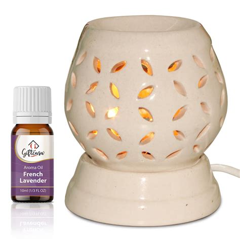 GiftCasa Electric Aroma Diffuser | Handcrafted Ceramic Aroma Oil Burner ...