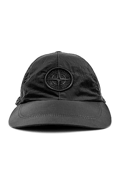 Stone Island 6 Panel Cap in Black | FWRD